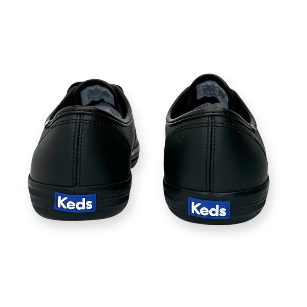 Keds Women's Champion Originals Leather Lace-Up Sneaker Size 9.5 Black - Picture 7 of 11